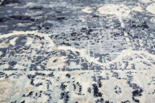 Chodnik Victoria 7094A l.blue/cream Ornament Niebieski Krem szerokość 80 cm