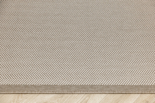 Dwustronny Sznurkowy Chodnik Brussels 205681/10610 Linen Krem Beż Jodełka szerokość 80 cm