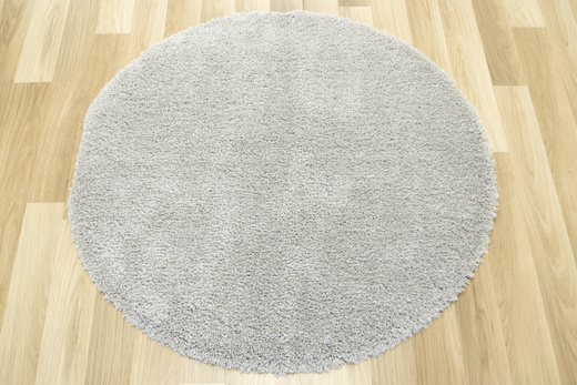 Okrągły Dywan Pleasure 74 Szary Shaggy
