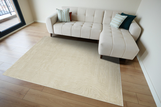 Dywan Misha J111A beige/beige Beżowy Linie Fale