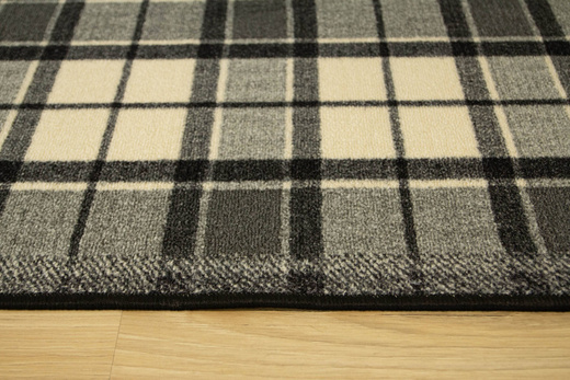 Antypoślizgowy Chodnik Grand 19 Szary Kratka szerokość 80 cm