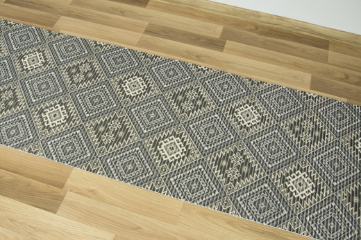 Mata Łazienkowa Softy-tex 827 patchwork romby aztec szary szerokosć 65 cm