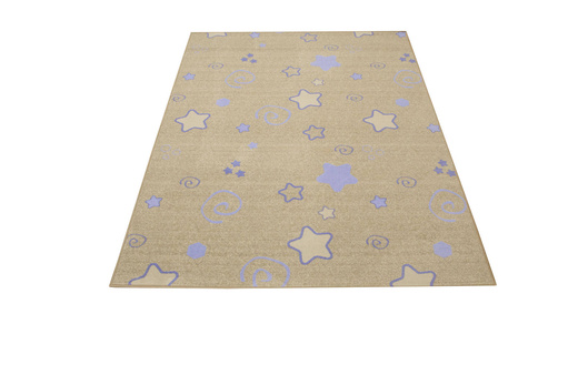 Welurowy Dywan Dziecięcy Stars Cfl-s1 Pastelowe Gwiazdki