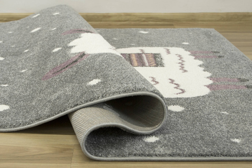 Dywan Dziecięcy Lima C261A l.grey/cream Szary Krem Lama