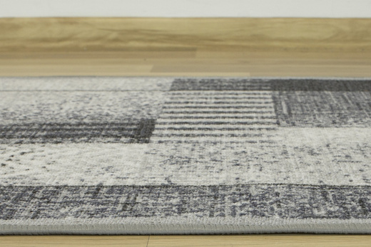 Antypoślizgowy Chodnik Essenza 19 szary szerokość 67 cm