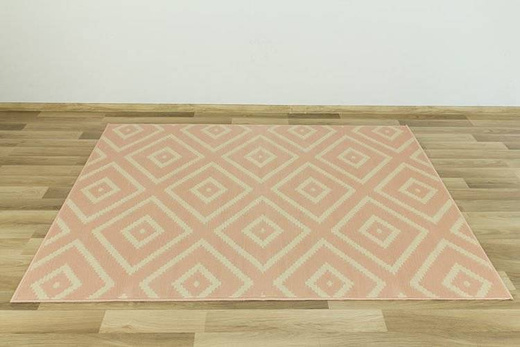 Dywan LUNA 503572/85822 romby różowe