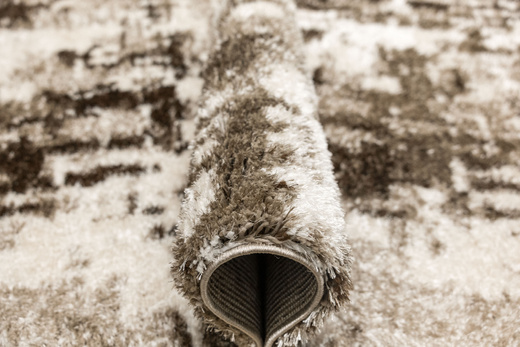 Dywan Shaggy Puffy P149 beige/d.vizion Beż Brąz Abstrakcja