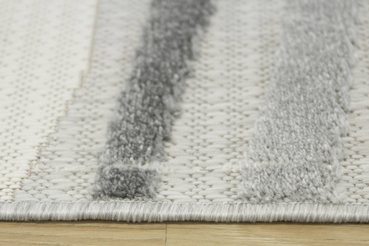 Dywan Sznurkowy Stella D408A l.grey/d.grey Szary Srebrny Krem
