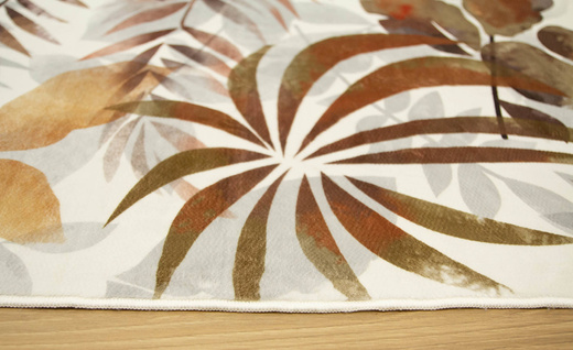 Dywan Summer Liście Beż Antypoślizgowy