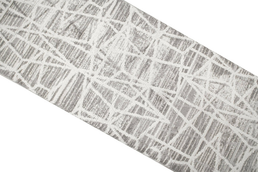 Chodnik Loris G162D cream/d.grey Stebrzysty Szary Krem szerokość 70 cm