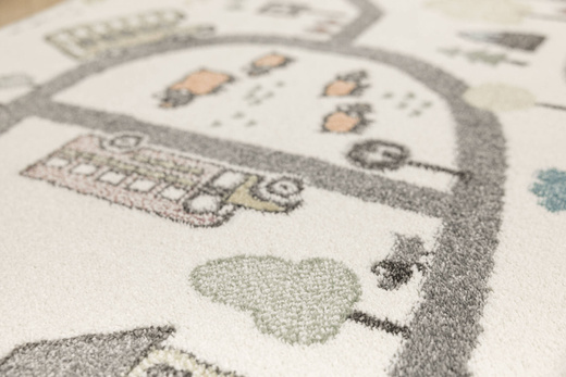 Dywan Dziecięcy Lima 9376A cream/l.grey Uliczki Krem Szary