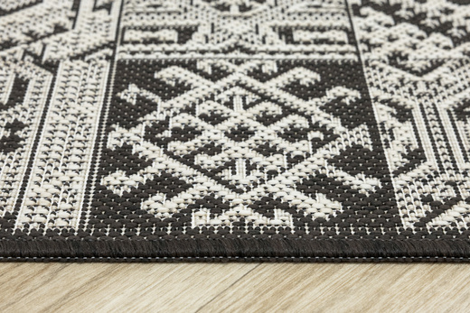 Antypoślizgowy Dywan FLEX 19636/91 Brąz Beż Patchwork