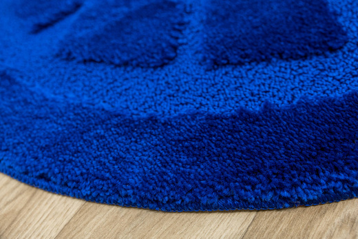 Dywanik Okrągły Łazienkowy Antypoślizgowy Ocean Blue Niebieski