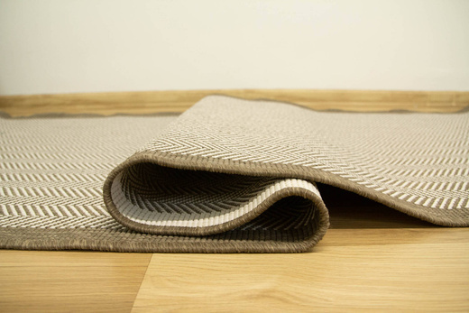 Dwustronny Sznurkowy Chodnik Brussels 205681/10210 Coffee Krem Beż szerokość 80 cm