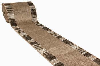 Chodnik Dywanowy Mira 24070/120 Adagio Brąz Beż Krem Paski szerokość 90 cm