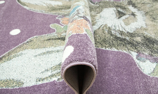 Dywan Dziecięcy Lima G755A lila/yellow Fiolet Zajączek