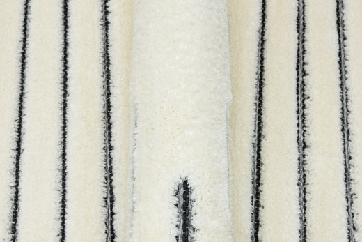 Dywan Shaggy Lula Soft IM43A Black/Bone Romby Krem Czarny Grafit