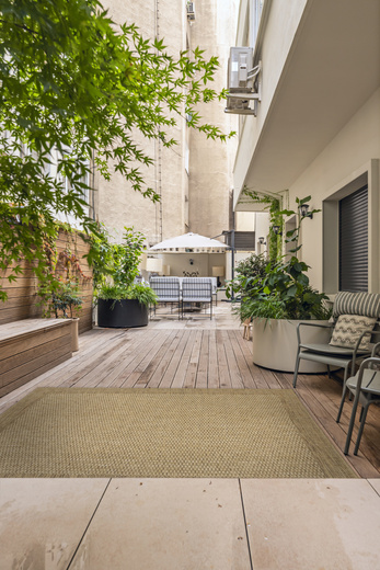 Dywan Sznurkowy Ella ST036A brown/brown Beż Brąz Ramka Outdoor