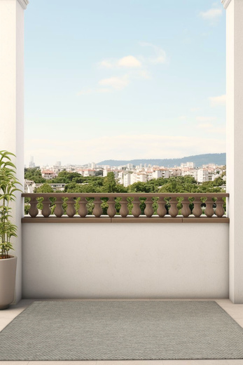 Dywan Dwustronny Sznurkowy Brussels 205668/10010 silver Outdoor