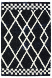 Dywan Boho 656 navy blue/cream Granatowy Romby