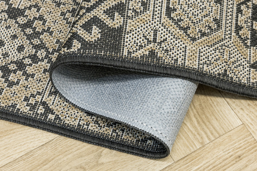 Antypoślizgowy Dywan FLEX 19636/P10 Grafit Beż Patchwork