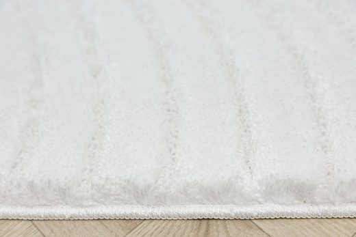 Dywanik Łazienkowy Antypoślizgowy Sara White Biały Fale