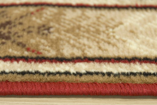 Chodnik Gold 371/22 bordowy szerokość 120 cm