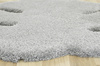 Dywan Pleasure 74 Liść Monstery Szary Shaggy