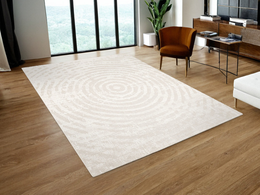 Dywan Sznurkowy Haga 04787A vizon/cream Beż Krem Okręgi Outdoor