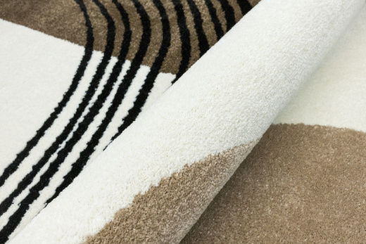 Dywan Clara 02923A cream/brown Brąz Krem Abstrakcja