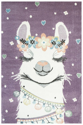 Dywan Dziecięcy Lima C882B lila/cream Fiolet Krem Lama