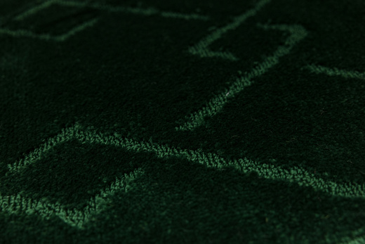 Komplet 2-częściowy Łazienkowy Moreno Green Butelkowa Zieleń Romby