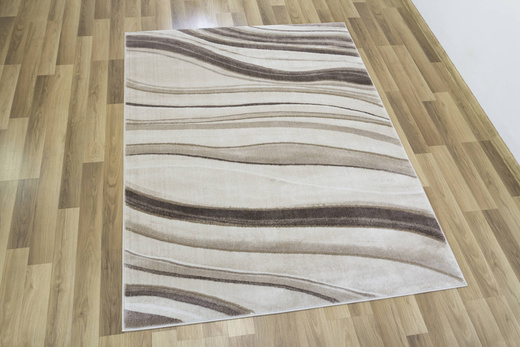 Dywan Felix 9314A l.beige/d.beig Lśniący Marmur Krem Beż Fale