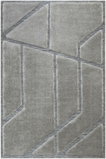 Dywan Shaggy Lula Soft IM89A L.Grey/L.Grey Szary Geometryczny Trójkąty