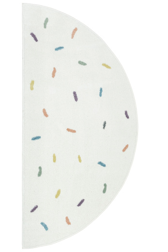 Dywan Półokrągły Dziecięcy Lima M039A cream/blue Krem Kreski