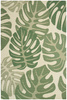 Dywan Sznurkowy Foggia 16703/460 Liście Monstery Zieleń Krem Beż