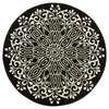 Okrągły Dywan Luna 503788/50944 black