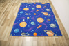 Wykładzina Dziecięca Galaxy Galaktyka  Komos Rakiety Planety na filcu szerokość 4 m