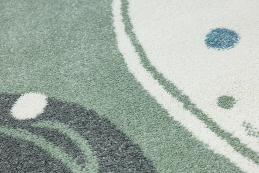 Dywan Dziecięcy Lima M040A green/cream Zielony Kremowy Kamyki Kropeczki