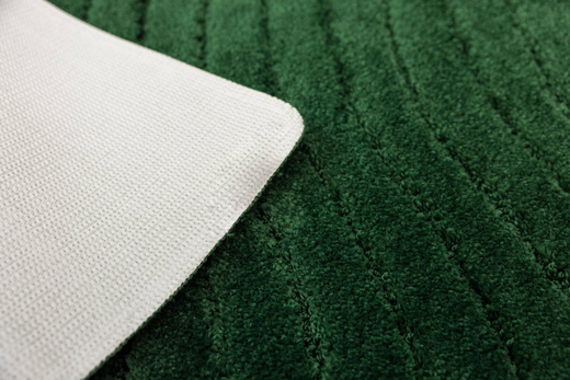 Dywanik Łazienkowy Antypoślizgowy Sara Dark Green Butelkowa Zieleń Fale