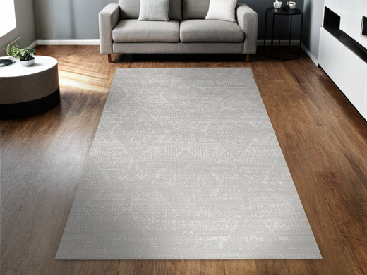 Dywan Sznurkowy Haga 04196A cream/l.grey Szary Krem Ornament Romby Outdoor