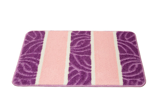 Komplet 2-częściowy Łazienkowy Murcia Pink Róż Fiolet Listki