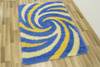 Dywan SHAGGY 0889 l.blue/yellow Krem Żółty Niebieski