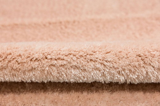 Dywan Okrągły Shaggy Antypoślizgowy Malmo Różowy