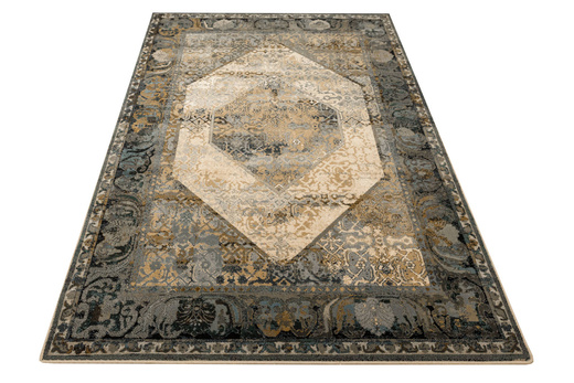 Dywan Wełniany Dywilan Omega Seneh Koniak Ornament