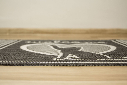 Wycieraczka FLEX 119149/80 Grafit Srebrny Kotek Welcome