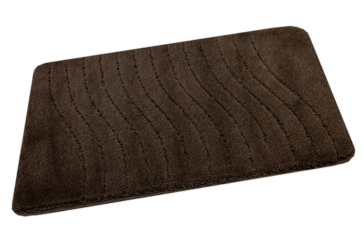 Dywanik Łazienkowy Antypoślizgowy Sara Wenge Brąz Fale