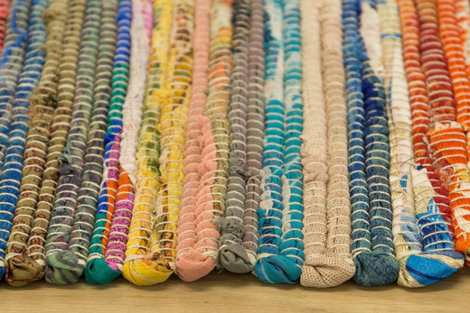 Dwustronny Materiałowy Dywanik Chodniczek Chindi