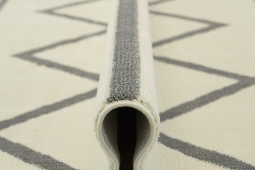 Dywan Karof 6062A grey/white 43 Krem Szare Zygzaki