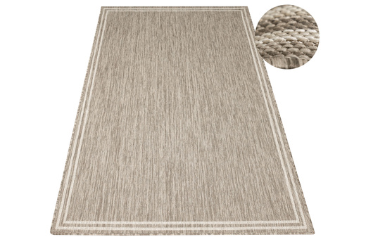 Antypoślizgowy Dywan Scandigel 5725/UT61 Brąz Beż Ramka